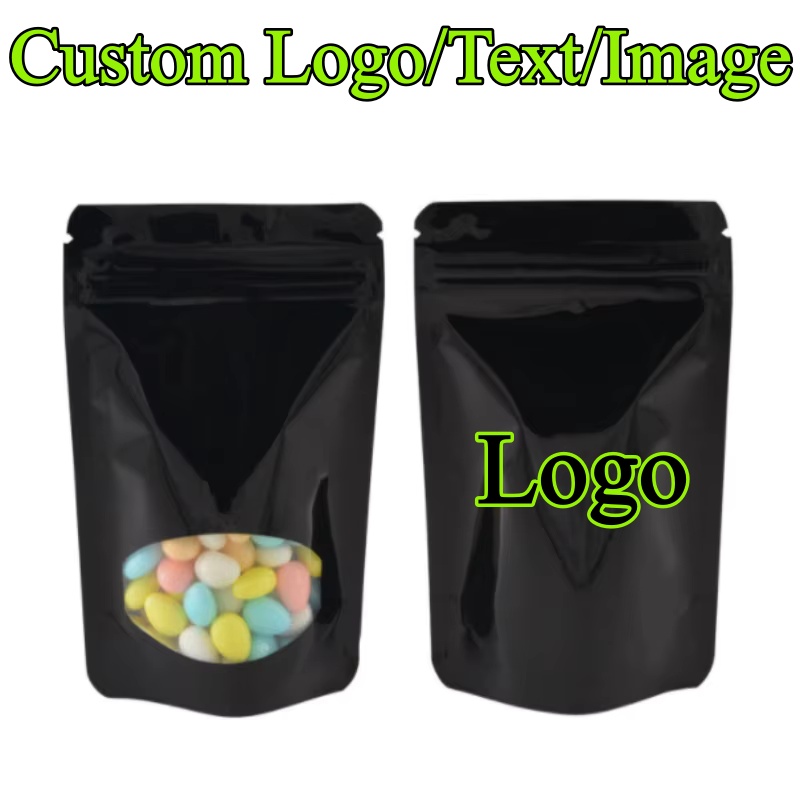 Sugar Scrub Coffee - 100PCS Aluminium Foil Window Ziplock Packaging