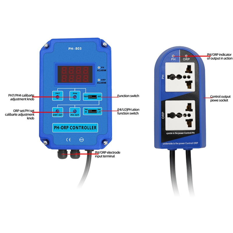 Digital 2&1 PH ORP Monitor Red - W Spa & Wellness recension och pris