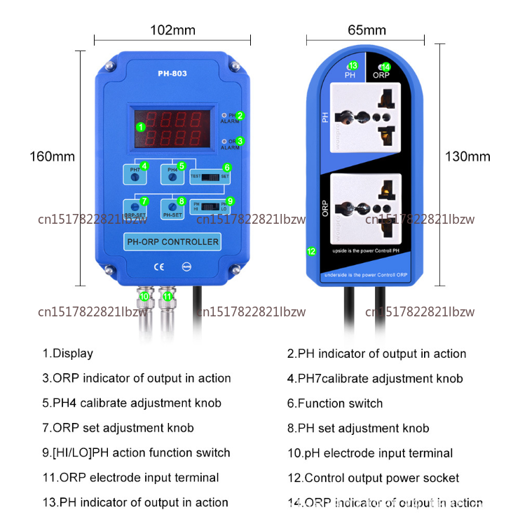 2-In-1 Digital PH/ORP Meter Re - W Spa & Wellness recension och pris