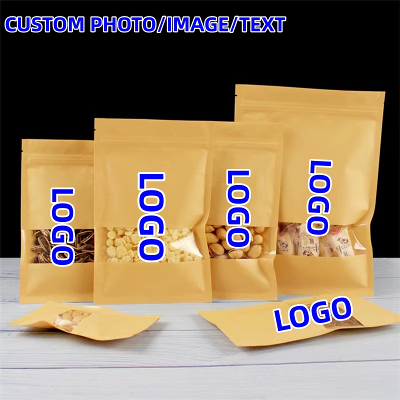 100PCS Flat Bottom Kraft Paper - Sugar Scrub Coffee recension och pris