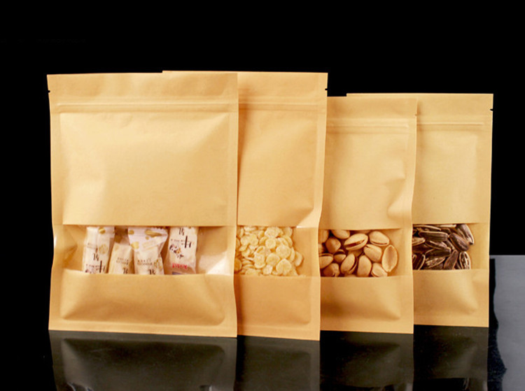 100PCS Flat Bottom Kraft Paper - Sugar Scrub Coffee recension och pris