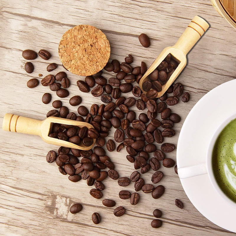 2/5PCS Wooden Coffee Scoop Set - Sugar Scrub Coffee recension och pris