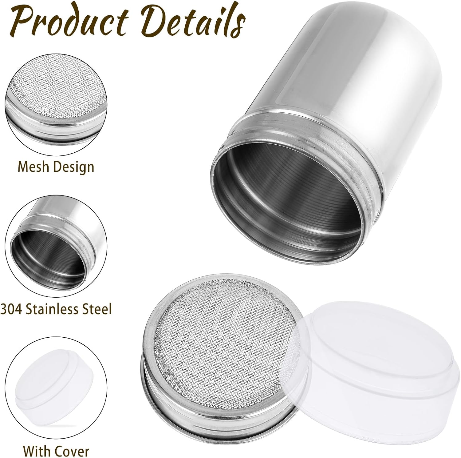 1Pcs Stainless Steel Powder Su - Sugar Scrub Coffee recension och pris